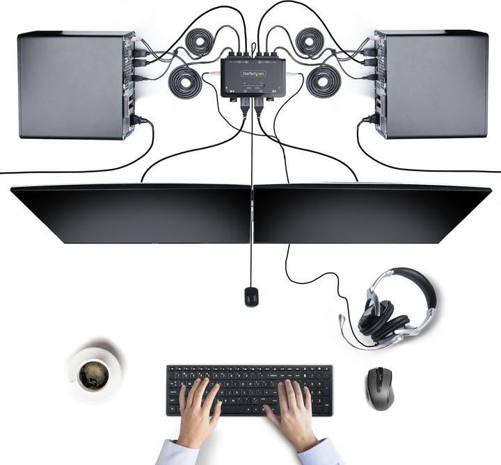 Actual product image StarTech 2-Port KVM Switch