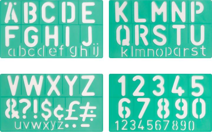 Produktbild Linex Schriftschablone Standart (5.50 cm)