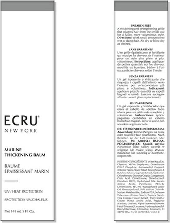 Productafbeelding Ecru New York Marine Thickening Balm 5 oz Haarverdikker en -versterker (148 ml)