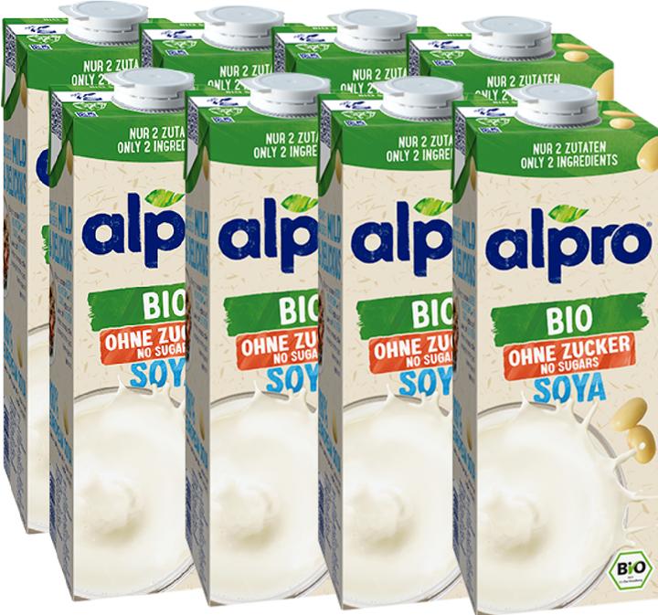 Alpro Bevanda di soia biologica (8 x 100 cl)