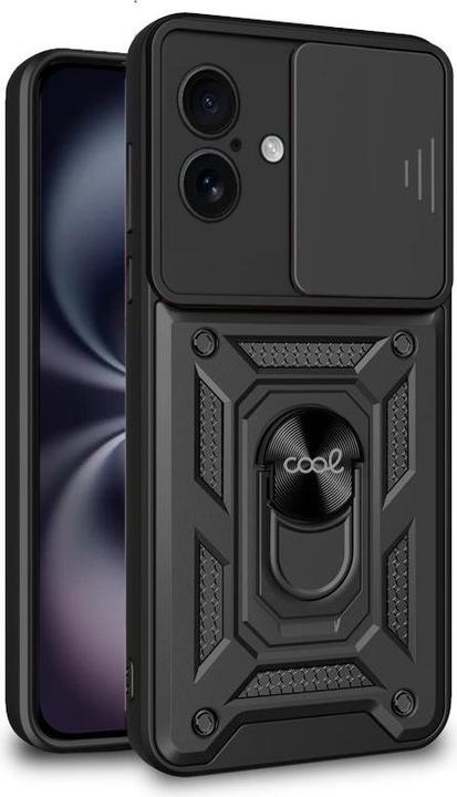 Actual product image Cool Accesorios COOL Case for iPhone 16 Hard Ring Black (Apple iPhone 16)