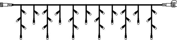 Actual product image Star Trading System LED Extra, Icicle, 300x40cm (3 m)