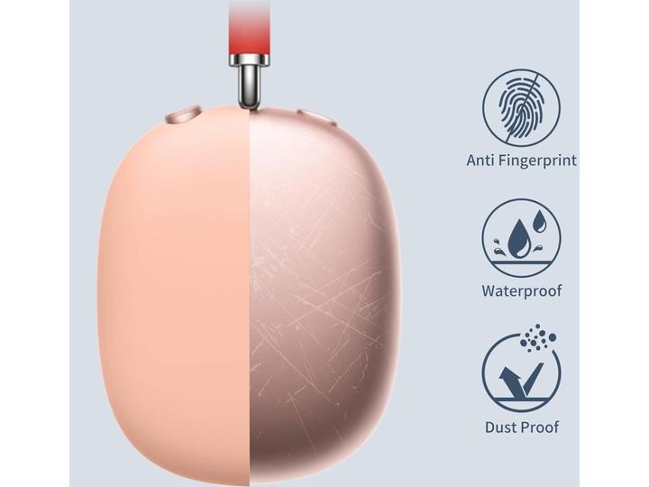 Image du produit Screenguard Etui en silicone liquide 3-en-1 Set Rosy (Sac pour écouteurs)