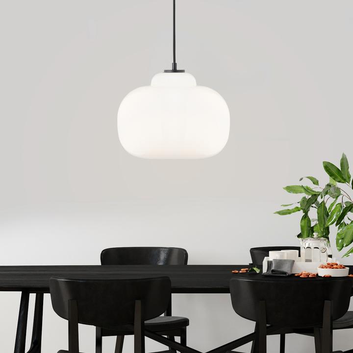 Produktbild Brilliant Blop Pendelleuchte 30cm weiss Glas/Metall 1x A60, E27, 60 W, Geeignet (E27)