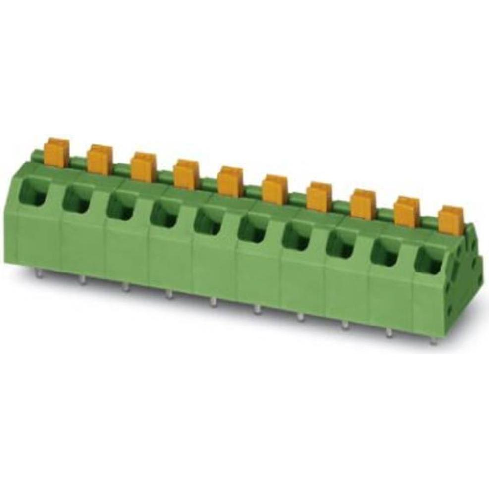 Phoenix Contact Leiterplatten-Anschlussklemme SPTAF 1/6-5.0-EL, Cavo + Spina elettrica, Verde