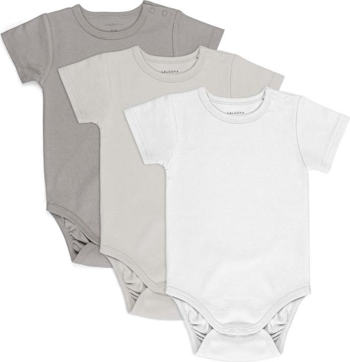 Produktbild La Loona LaLoona Baby-Bodys & Wickelbodys Baby Body Kurzarm OEKO-TEX® 3er Pack - Natur - (86, 92)