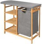 Actual product image Kipit bamboo ironing board with gray drawers (111 x 34 cm)