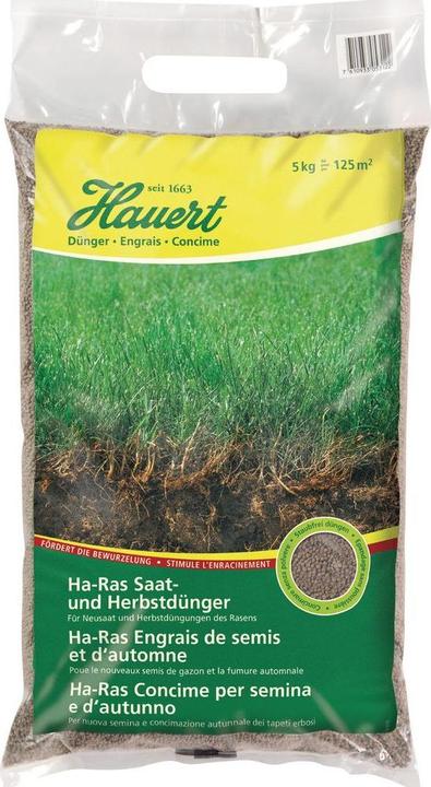 Actual product image Hauert Ha-Ras seed and autumn fertilizer (5 kg, 5 l)