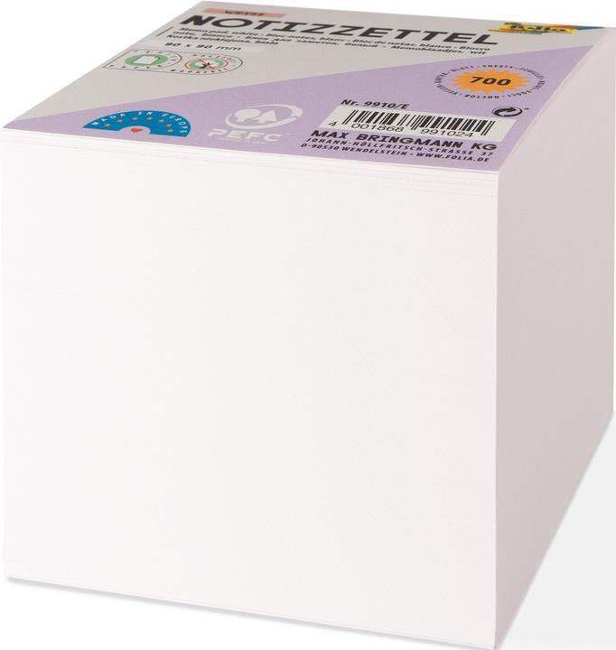 Produktbild Folia Ersatzzettel zu Zettelboxen (9 x 9 cm)