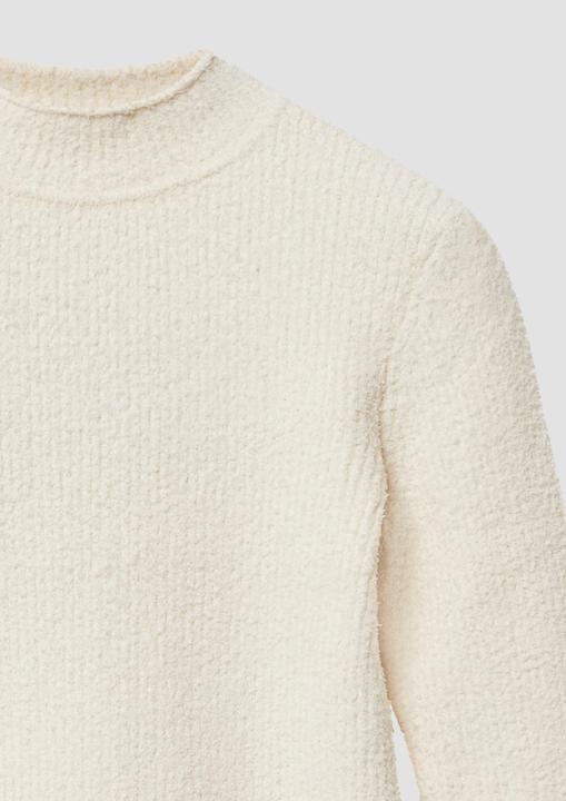 Produktbild s.Oliver Strickpullover Strickpullover im Slim Fit mit Stehkragen (134, 140)
