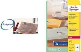 Actual product image Avery Transparent address labels
