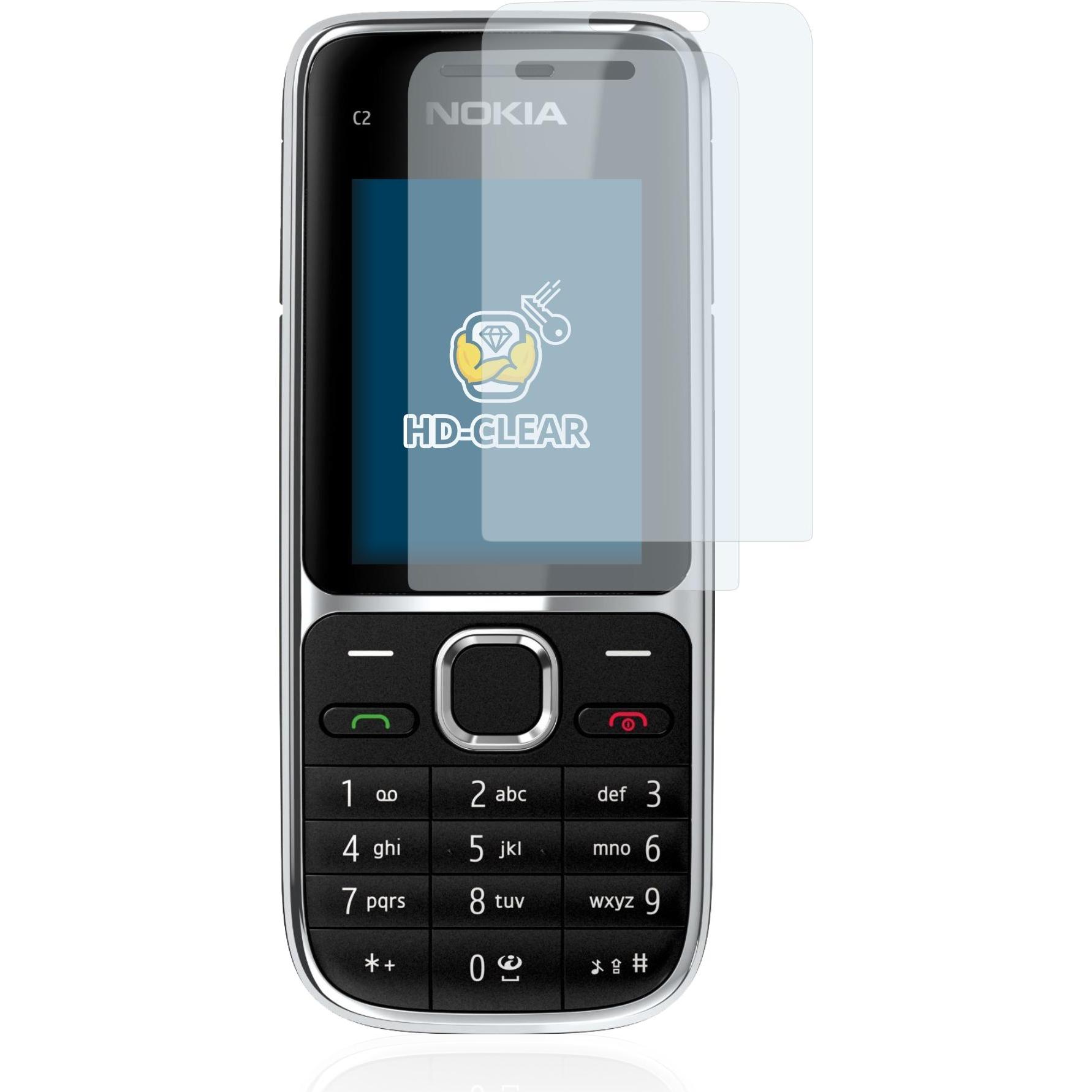 Thumbnail - BROTECT Schutzfolie Displayschutz Klar (2 Stück, Nokia X2-01), Smartphone Schutzfolie, Transparent