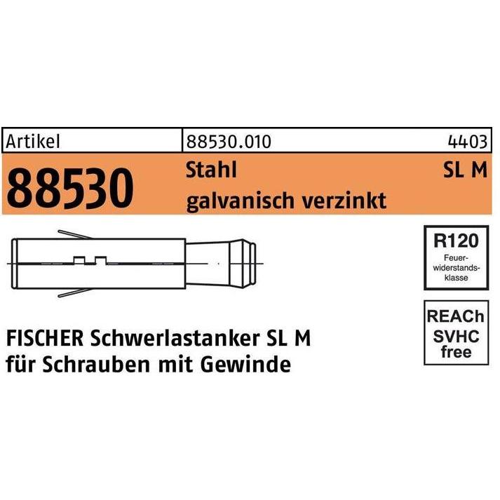 Thumbnail - Fischer, Dübel, Schwerlastanker SL M24 (5 Stk.)