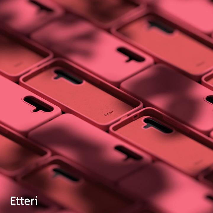 Actual product image Etteri Silicone case for Samsung Galaxy S24 Plus raspberry (Samsung Galaxy S24+)