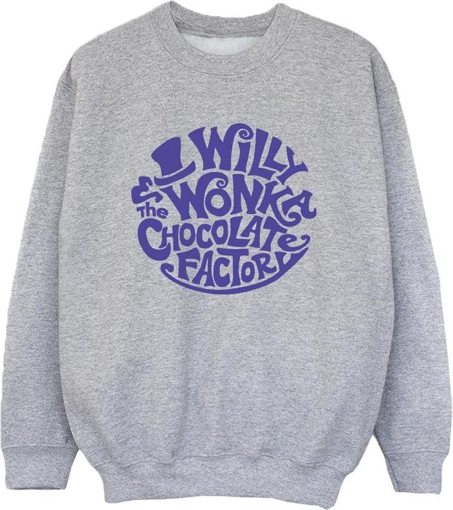 Immagine prodotto Willy Wonka & the Chocolate Factory Typed Logo Felpa Ragazzi (140, 146)