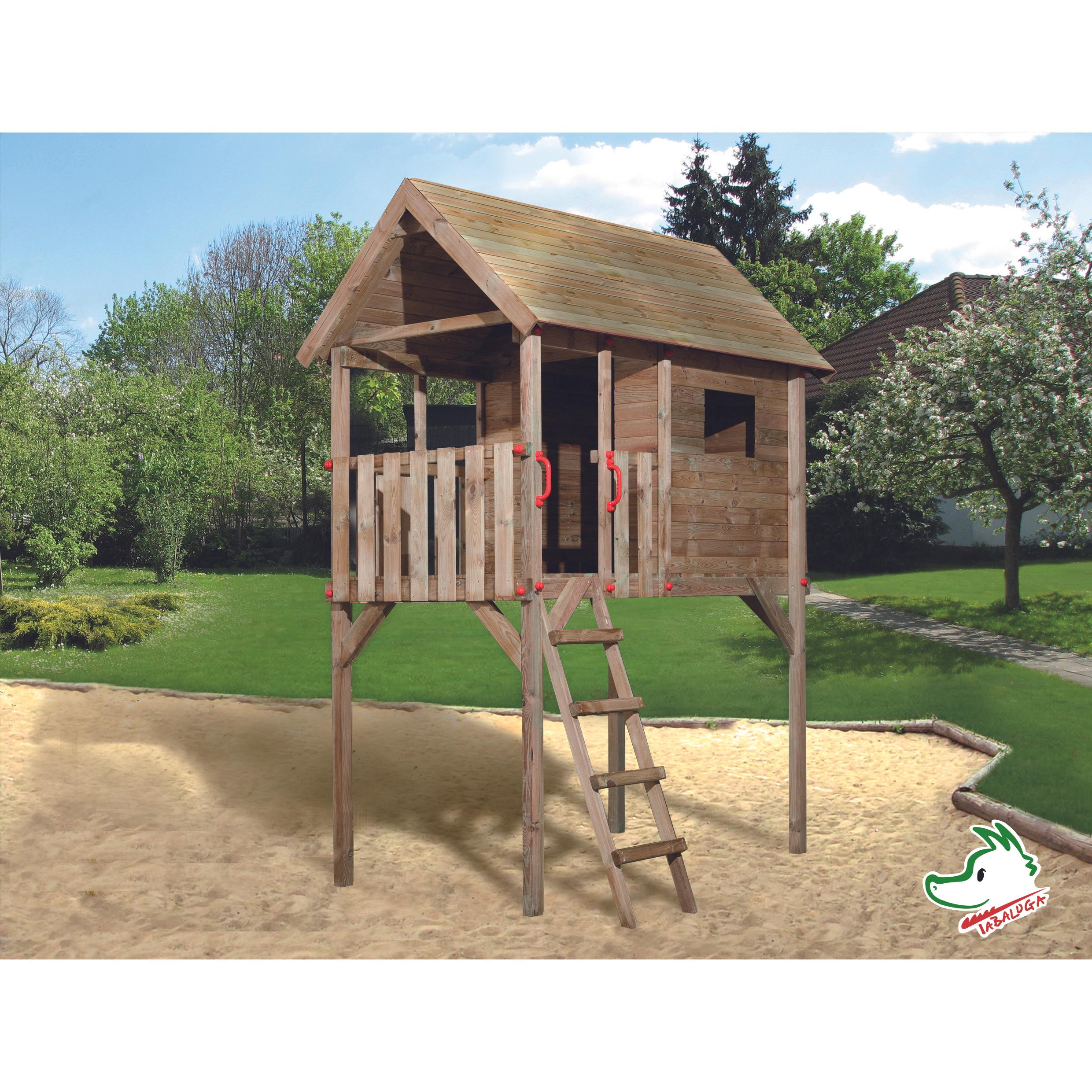 Weka Holzbau, Gartenhaus + Gartenschrank, Tabaluga Kinderstelzenhaus 815