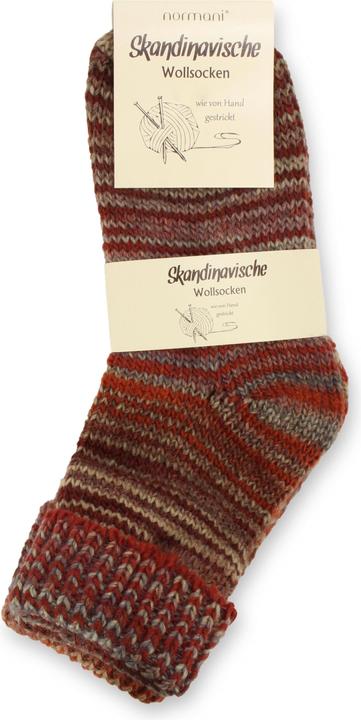 Produktbild Normani 2 Paar Skandinavische Wollsocken mit Umschlag (2er Pack, 35 - 38)