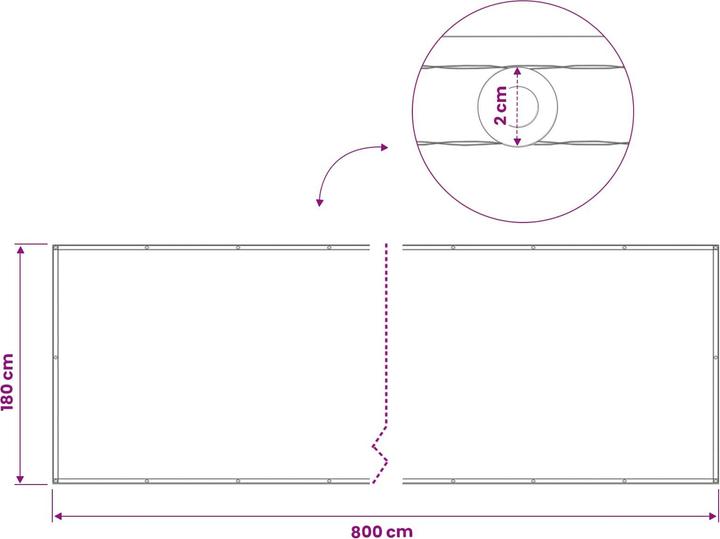 Produktbild vidaXL Balkonsichtschutz