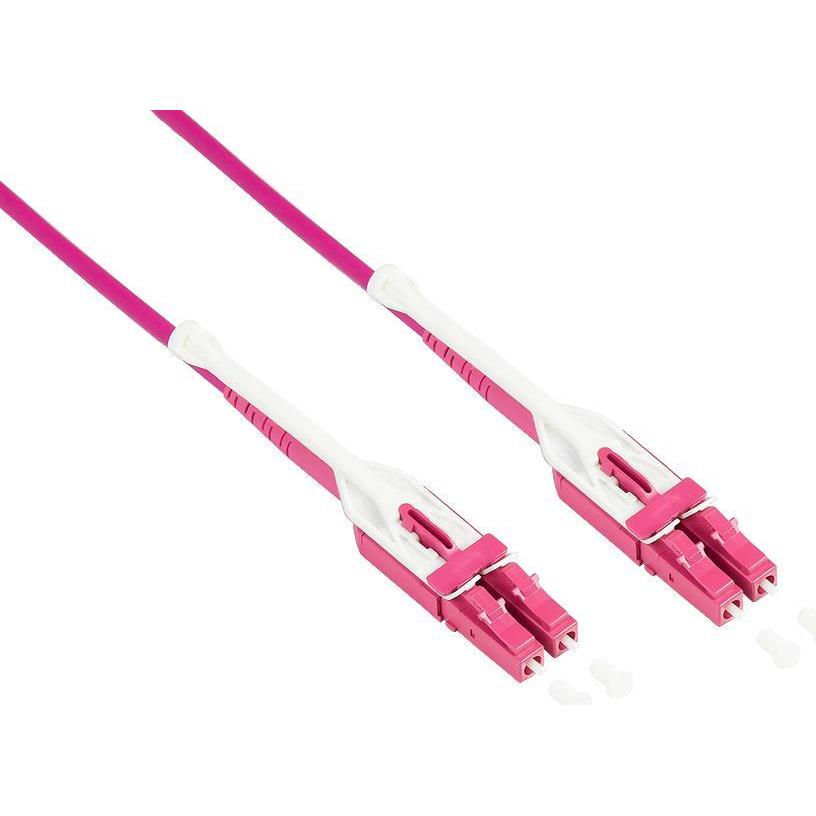 Good Connections Patchkabel LWL Duplex OM4 (Multimode, 50/125) LC/LC, UNIBOOT, LSZH, austauschbare Polarität, Entrieg (0...