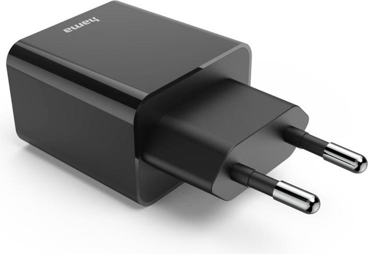 Produktbild Hama Schnellladegerät, USB-C, PD, 20 W, Schwarz (20 W, 1 Port)