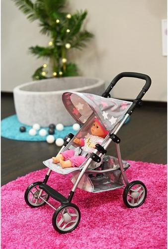Actual product image Knorrtoys Puppenbuggy Liba Star Grey Pink