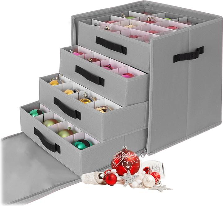 Actual product image Relaxdays Weihnachtskugel Aufbewahrungsbox (36.50 cm)