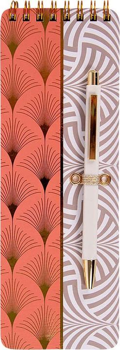 Produktbild Artebene Notizblock mit Kugelschreiber - Grafisch (7.5 x 21.5 cm)