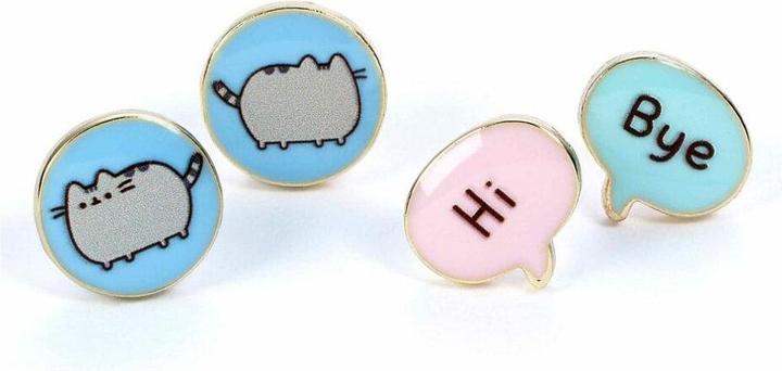 Immagine prodotto Carat PUSHEEN - Hi & Bye - Set di 2 paia di boucles d'oreilles (Lega di zinco e smalto)