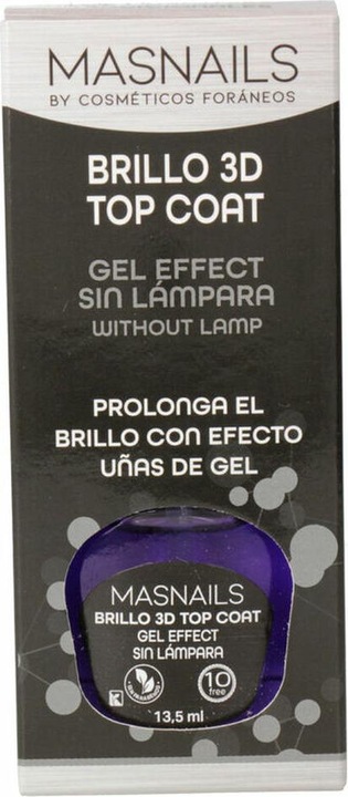 Produktbild Bio-Oil 3D Top Coat Gel Effect Nail Polish 13.5ml (Gel-Effekt Nagellack)