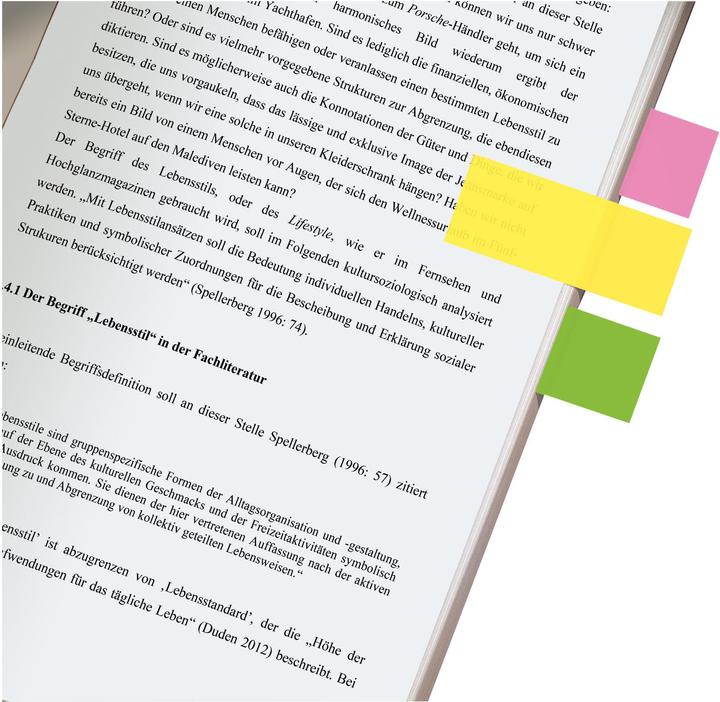 Actual product image Sigel Sticky notes Brilliant (20 x 50 mm)