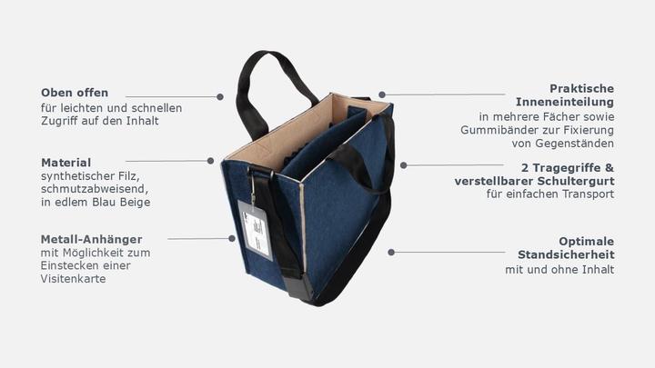 Actual product image Sigel Desk Sharing Bag L (17.30")