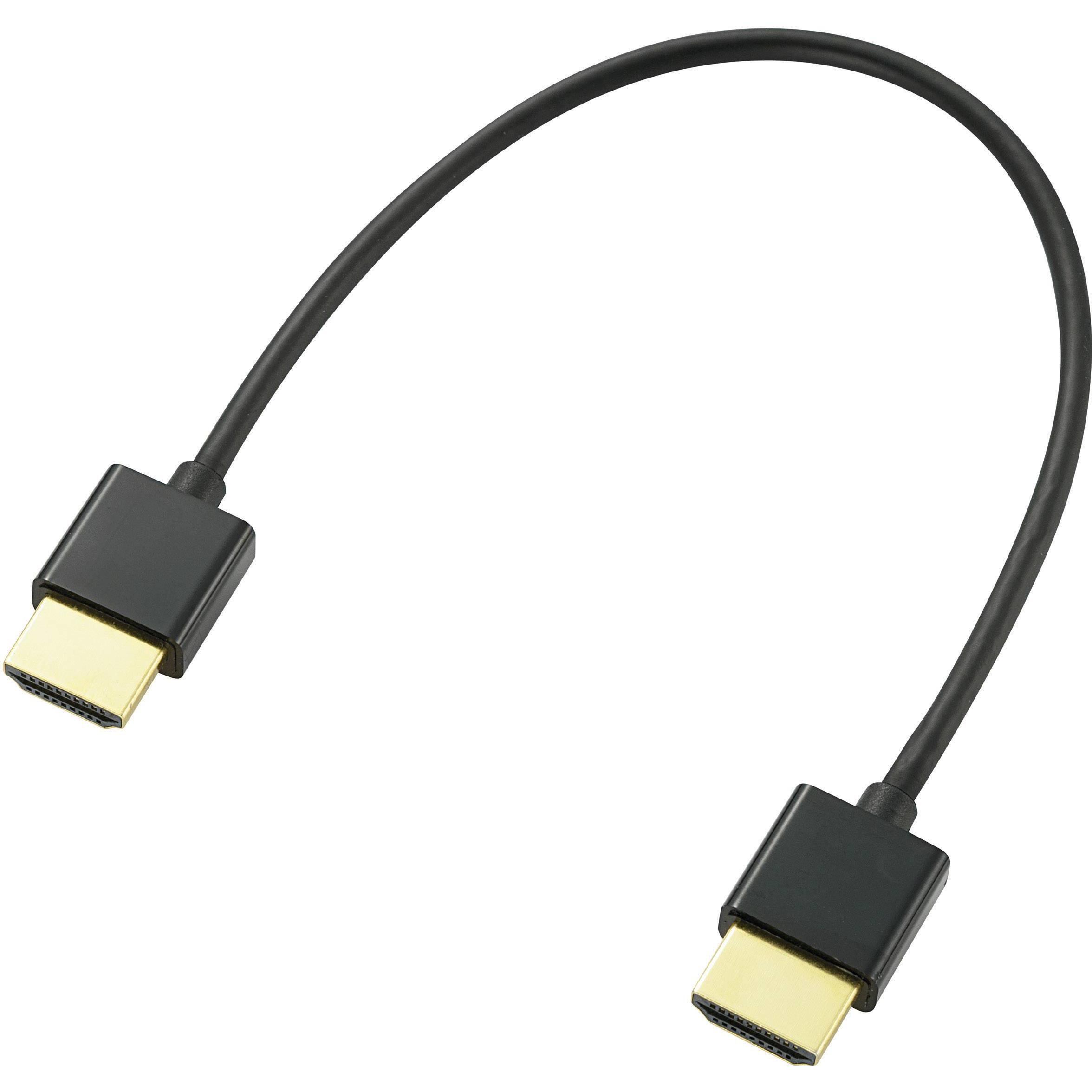 SpeaKa Professional HDMI Rund-Kabel mit Ethernet 0.2 m (0.20 m, HDMI), Video Kabel