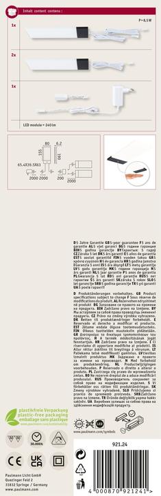 Immagine prodotto Paulmann Luce sottopensile Bredo