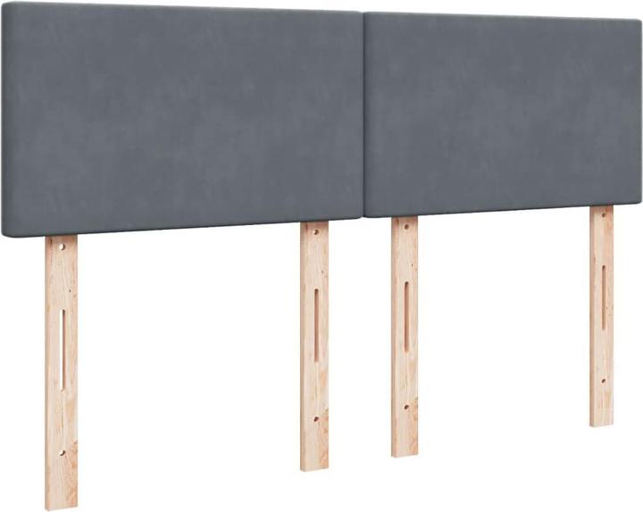 Produktbild vidaXL Bo x springbett mit Matratze 140 x 200 cm Samt (140 x 200 cm)