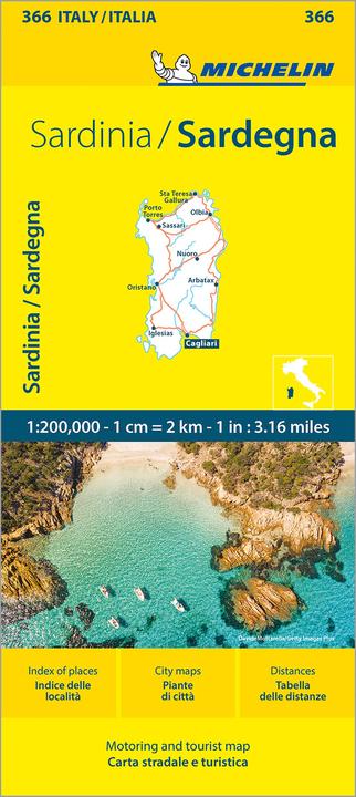 Michelin Sardinia - Local Map 366