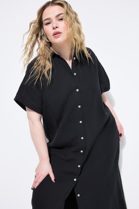 Produktbild Studio Untold Longbluse, langer Eggshape, Musselin, Halbarm (46, 48)