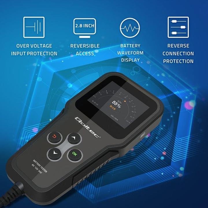 Image du produit Qoltec Digitaler Batterietester 3in1 mit LCD 6V