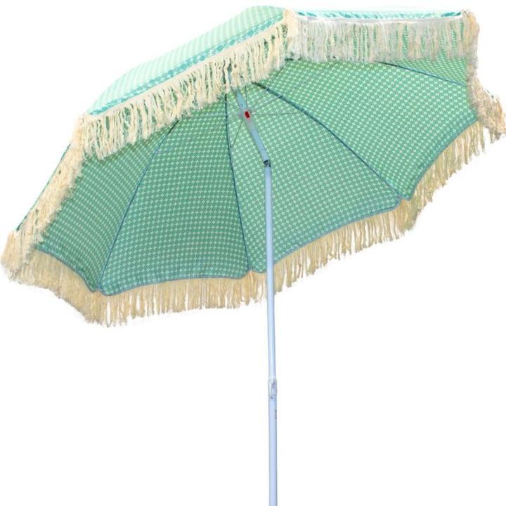Immagine prodotto ProGarden Parasol Plażowo Ogrodowy Z Frędzlami 174cm Zielony