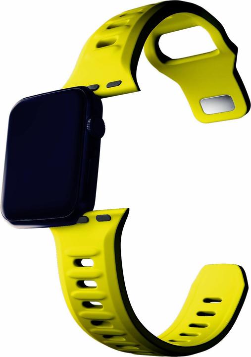 Produktbild 3MK Silicone Watch Strap żółty/yellow dla Apple Watch 38/40/41mm (Edelstahl, Silicone)