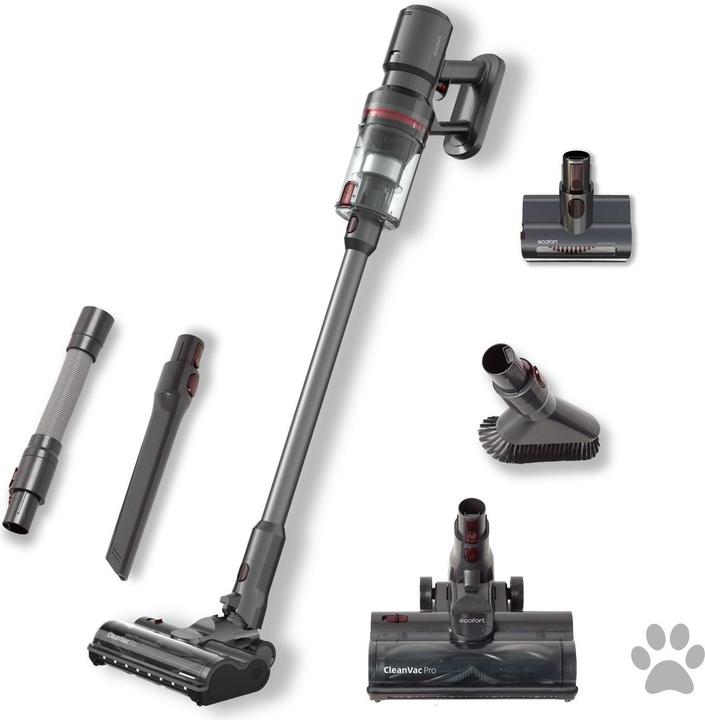 ecofort Akku-Hand- und Stielsauger ecoQ CleanVac Pro Animal