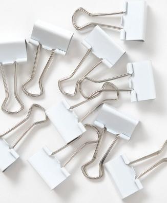 Produktbild Herlitz Aktenklammer Binder clips weiss 25mm 10Stk (10 x)