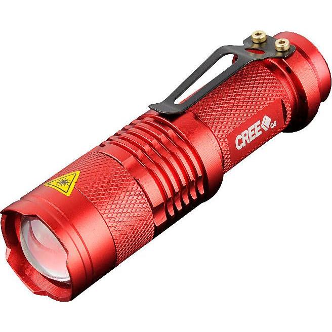 JTI, Taschenlampe, LED-Taschenlampe CREE Ultrafire - Rot (13.40 cm, 300 lm)
