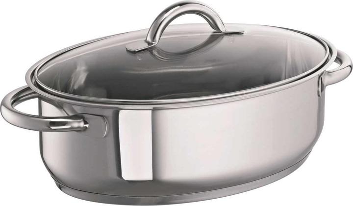 Image du produit Schulte-Ufer SUS Rôtissoire à vue en acier inoxydable 30 cm (30 cm, Cocotte + faitout, Acier inoxydable)