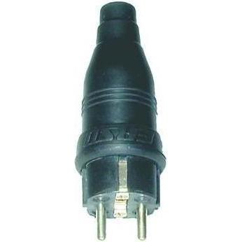 ERSO, Spina + Connettore, Contatto di messa a terra in gomma IP44 ger sw vite cl
