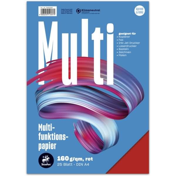Produktbild Staufen Multifunktionspapier 7X PLUS (160 g/m², 25 x, A4)
