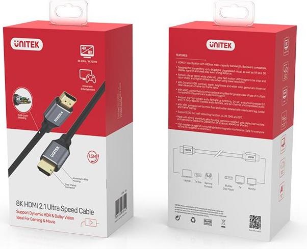 Actual product image Unitek HDMI - HDMI (3 m, HDMI)