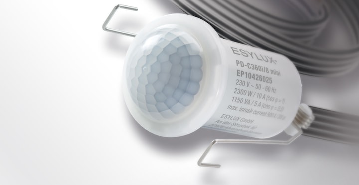 Image du produit Esylux PDC360i/8 mini KNX blancDétecteur de présence 360 à encastrer (2.50 m)
