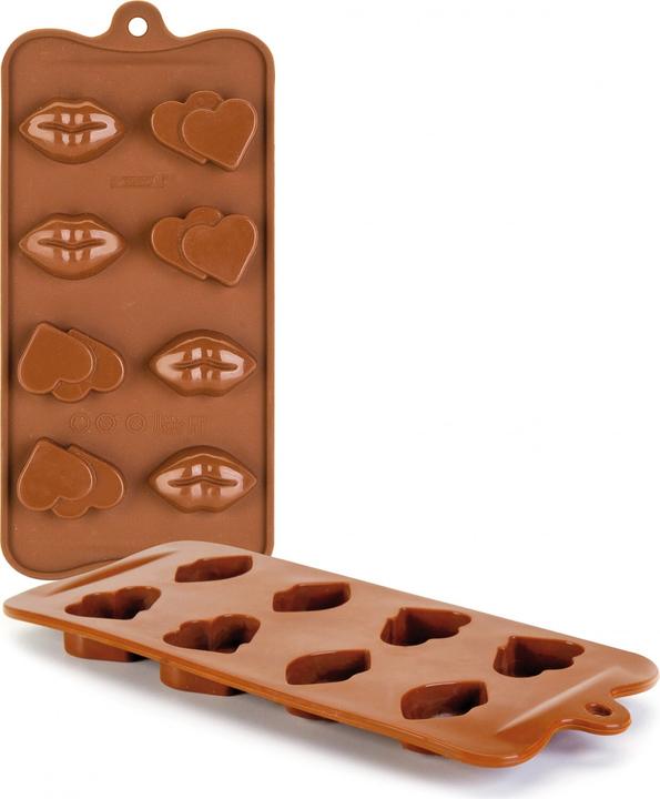 Immagine prodotto Ibili Stampi in silicone per cioccolatini di San Valentino 10,5x21x2,5 cm Ideale per cioccolatini di