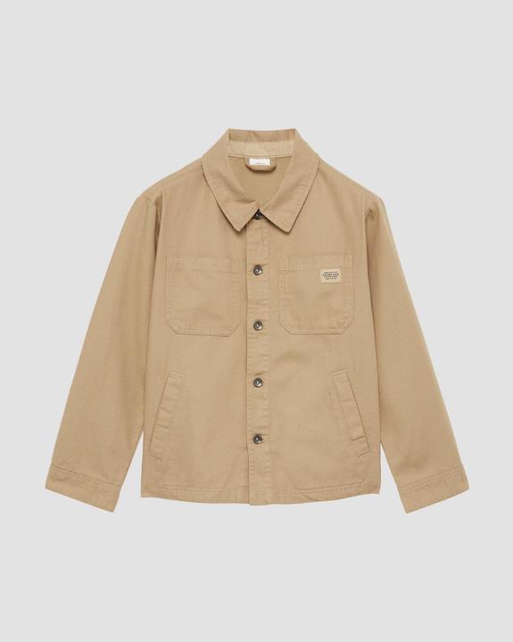 Actual product image S.Oliver Indoor-Jacke Overshirt aus Baumwollmix mit Label-Patch und aufgesetzten Taschen (134, 140)