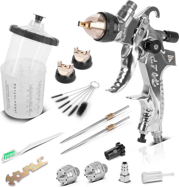 Actual product image Stahlwerk HVLP spray gun SG-250 ST spray gun with 650 ml flow cup